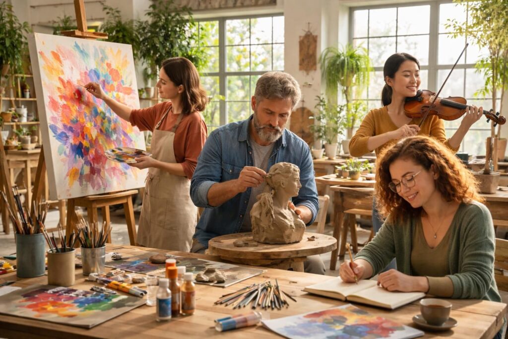 découvrez des activités artistiques enrichissantes qui favorisent la satisfaction personnelle et le bien-être créatif.