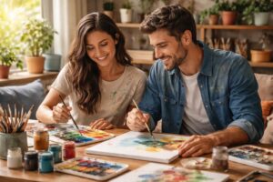 découvrez des idées créatives et romantiques d'activités artistiques à faire en couple à la maison pour renforcer votre complicité et partager des moments uniques.